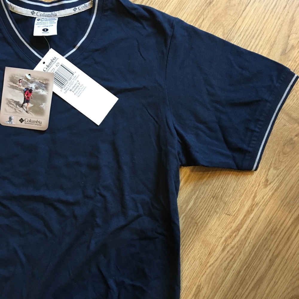 NWT Columbia Sportswear navy tee and white Jones New York long sleeve tee - Picture 2 of 9
